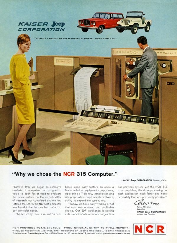 تبلیغات کامپیوتر NCR 315