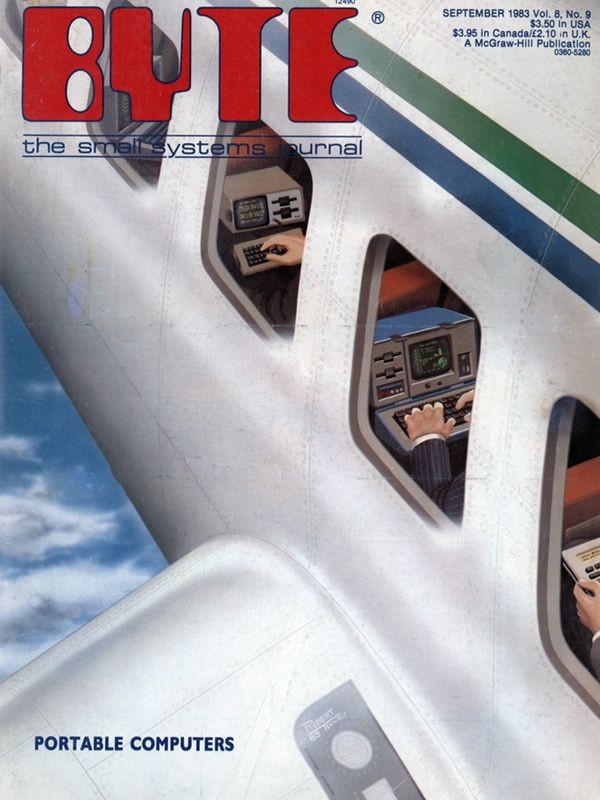 رایانه‌های قابل‌حمل، جلد مجلۀ بایت - 1983
