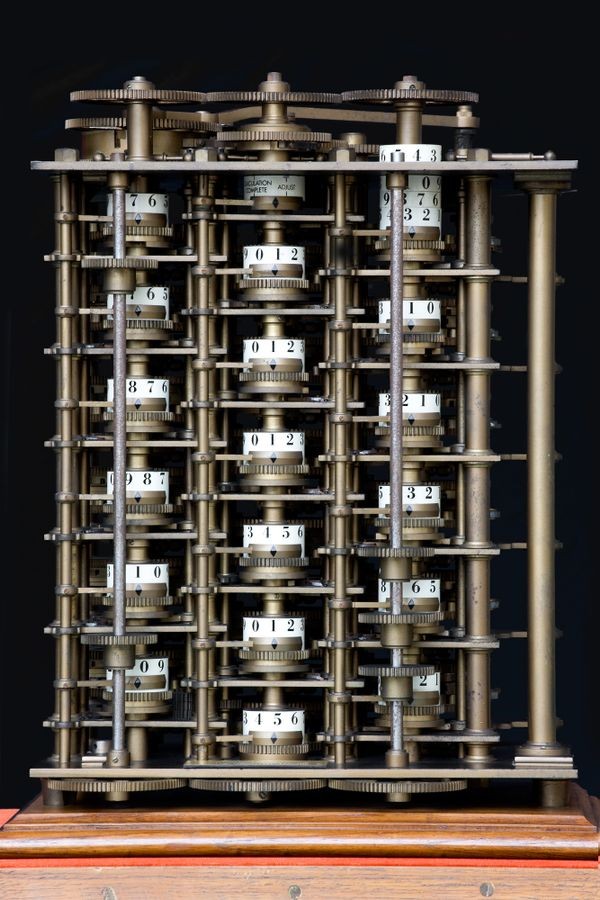 ماشین تفاضلیِ شمارۀ 1 بَبیج؛ نمونۀ نمایشی در مقیاس سه چهارم