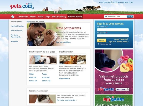 وبسایت Pets.com