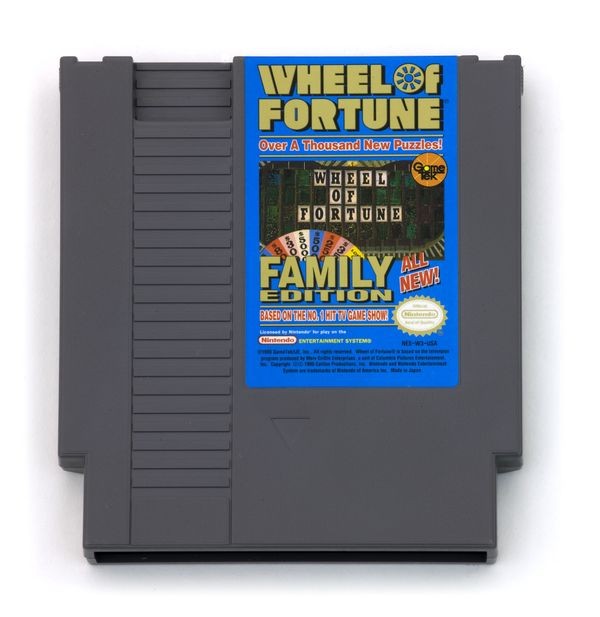 کارتریج بازی چرخ سرنوشت (Wheel of Fortune) برای سیستم سرگرمی نینتندو نسخۀ خانواده