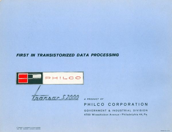 کتابچۀ رایانۀ Transac S-2000 ساخت فیلکو8