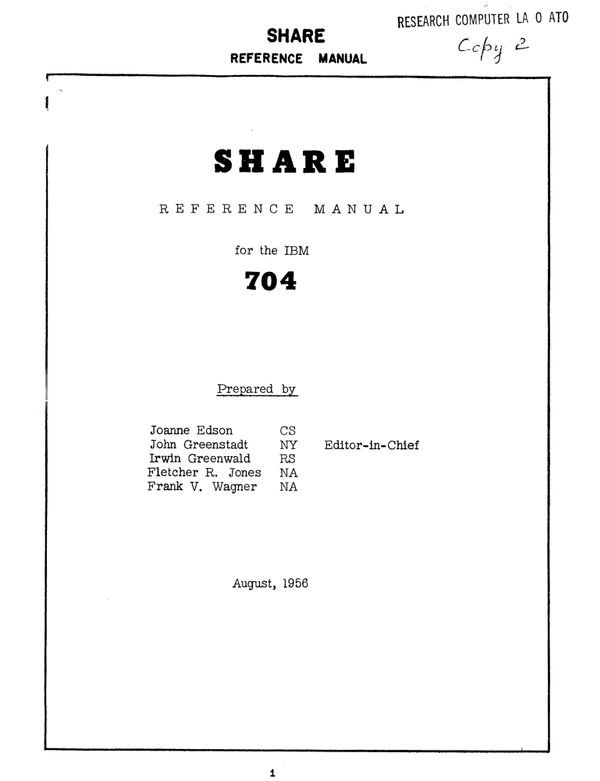 کتابچۀ مرجع نرم‌افزاری برای IBM 704